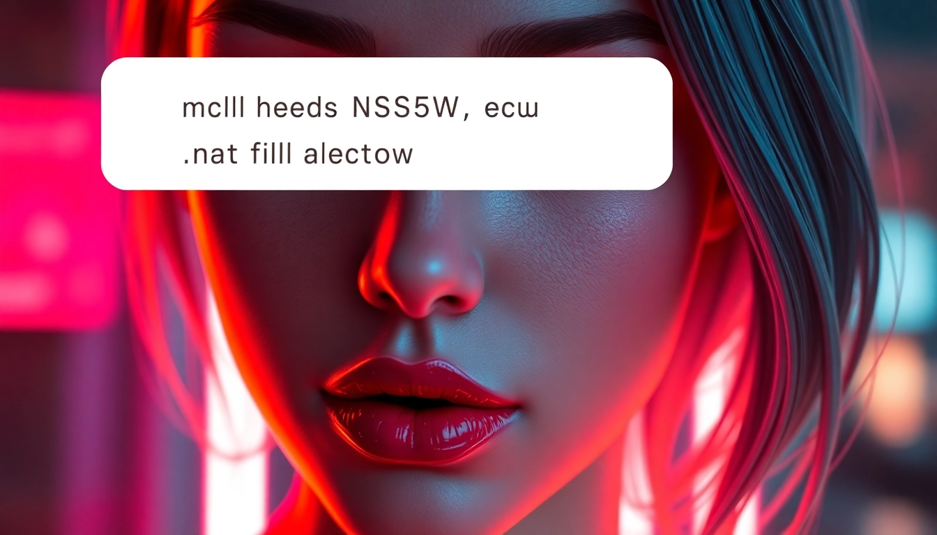 Detailed illustration of a seductive female AI character engaging in nsfw ai chat with immersive, realistic visuals and intimate ambiance, ideal for targeted adult AI interactions.