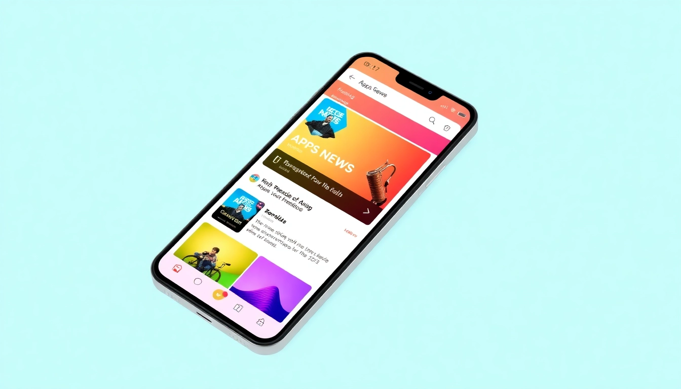 Stay updated with Apps News on your device showing trending app updates and headlines in real-time
